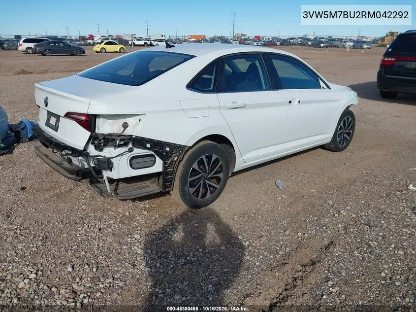 2024 VOLKSWAGEN JETTA VIN 3VW5M7BU2RM042292 — фото 4