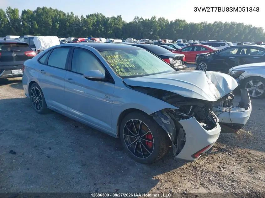 VOLKSWAGEN JETTA 2025, VIN 3VW2T7BU8SM051848