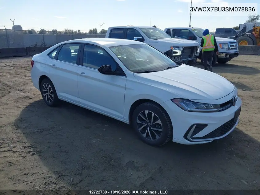 VOLKSWAGEN JETTA 2025, VIN 3VWCX7BU3SM078836