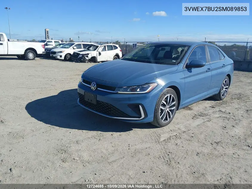 2025 VOLKSWAGEN JETTA VIN 3VWEX7BU2SM089853 — фото 2