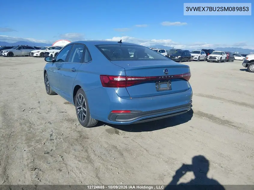 2025 VOLKSWAGEN JETTA VIN 3VWEX7BU2SM089853 — фото 3