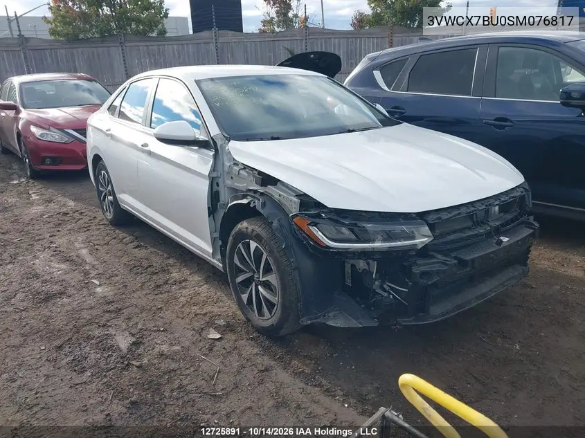 VOLKSWAGEN JETTA 2025, VIN 3VWCX7BU0SM076817