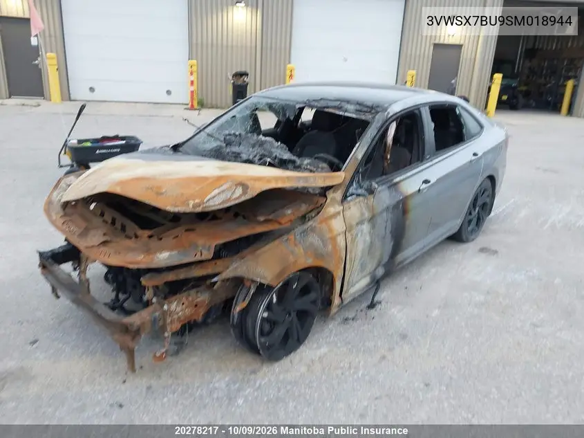 2025 VOLKSWAGEN JETTA VIN 3VWSX7BU9SM018944 — фото 2