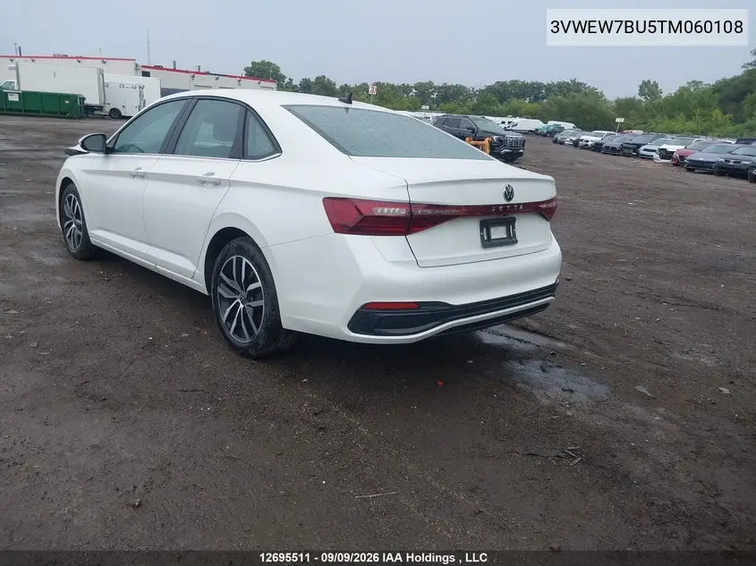 2026 VOLKSWAGEN JETTA VIN 3VWEW7BU5TM060108 — фото 3