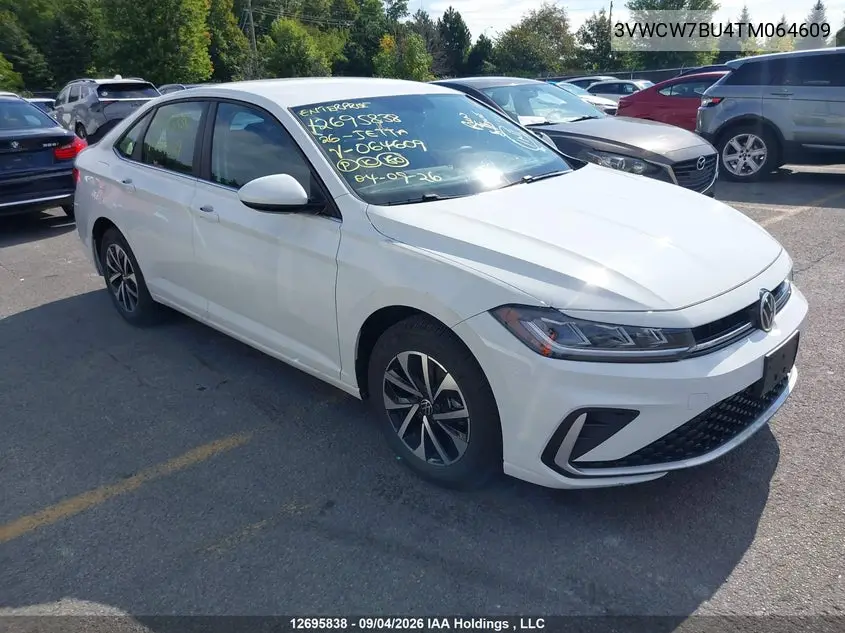 VOLKSWAGEN JETTA 2026, VIN 3VWCW7BU4TM064609