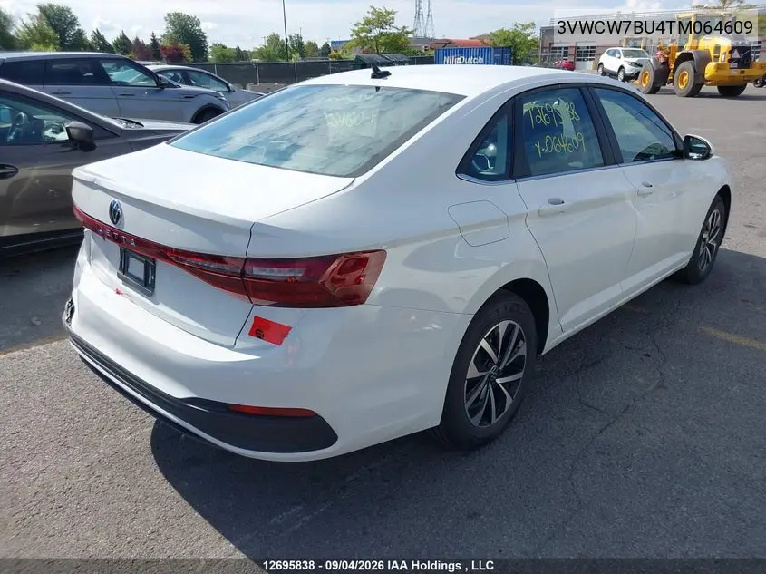 2026 VOLKSWAGEN JETTA VIN 3VWCW7BU4TM064609 — фото 4