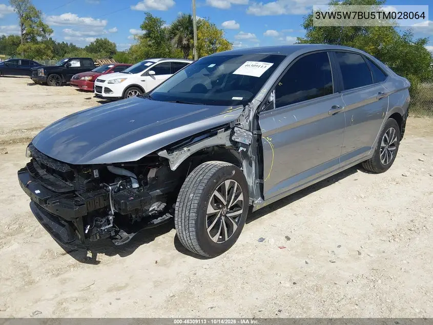 2026 VOLKSWAGEN JETTA VIN 3VW5W7BU5TM028064 — фото 2