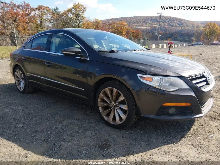 VOLKSWAGEN PASSAT CC 2009, VIN WVWEU73C09E544670