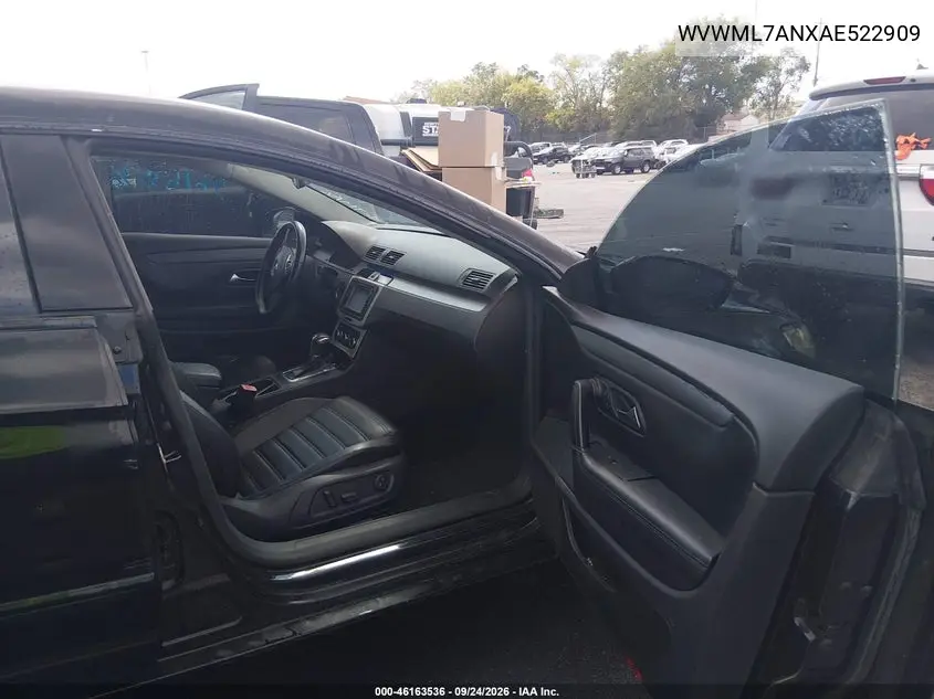 2010 VOLKSWAGEN PASSAT CC VIN WVWML7ANXAE522909 — фото 5