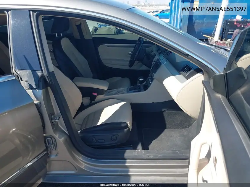 2010 VOLKSWAGEN PASSAT CC VIN WVWMP7AN5AE551397 — фото 5