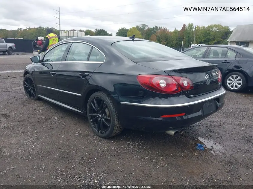 2010 VOLKSWAGEN PASSAT CC VIN WVWMN7AN7AE564514 — фото 3