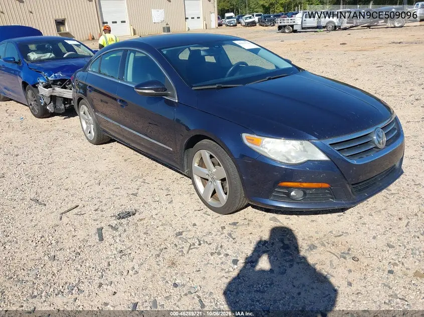 VOLKSWAGEN PASSAT CC 2012, VIN WVWHN7AN9CE509096