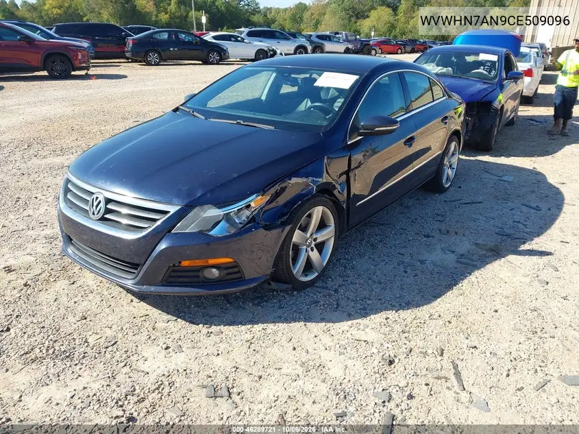 2012 VOLKSWAGEN PASSAT CC VIN WVWHN7AN9CE509096 — фото 2