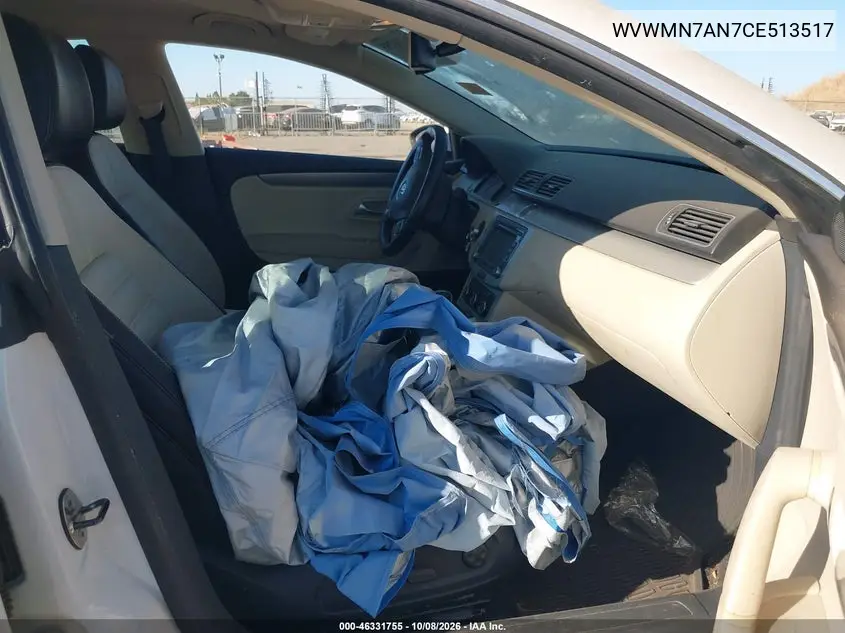 2012 VOLKSWAGEN PASSAT CC VIN WVWMN7AN7CE513517 — фото 5