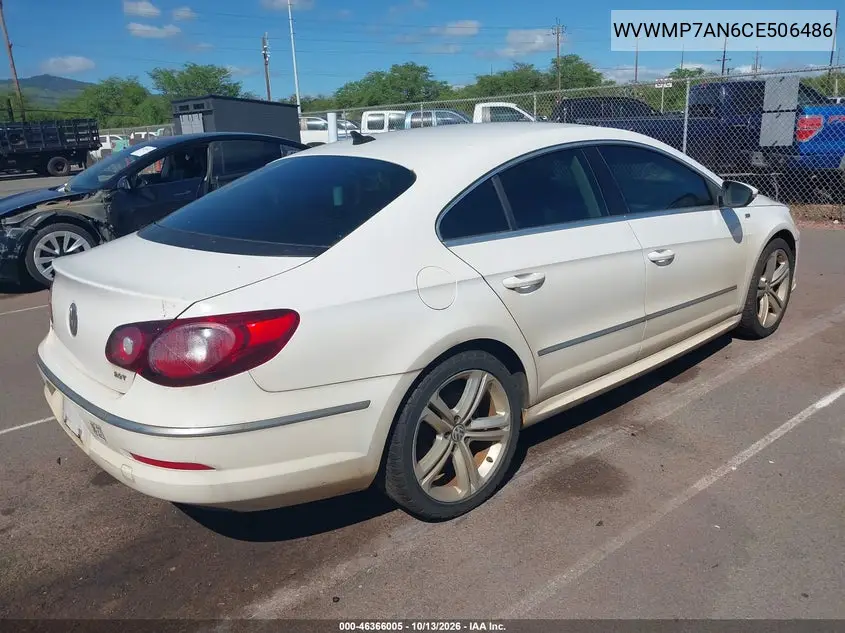 2012 VOLKSWAGEN PASSAT CC VIN WVWMP7AN6CE506486 — фото 4