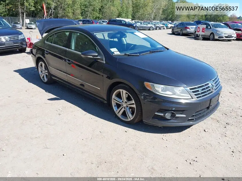 VOLKSWAGEN PASSAT CC 2013, VIN WVWAP7AN0DE565537