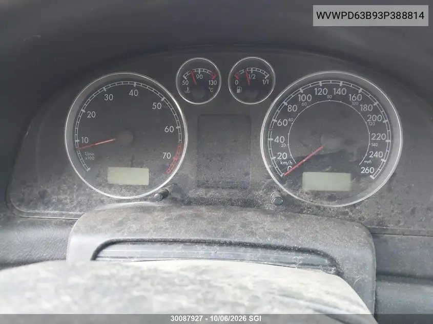 2003 VOLKSWAGEN PASSAT VIN WVWPD63B93P388814 — фото 7