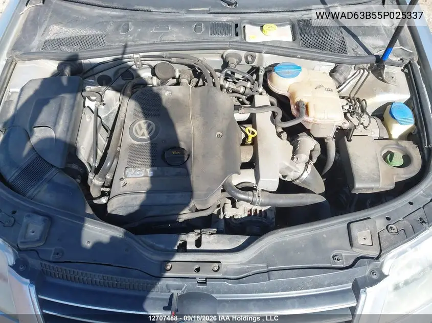 2005 VOLKSWAGEN PASSAT VIN WVWAD63B55P025337 — фото 10