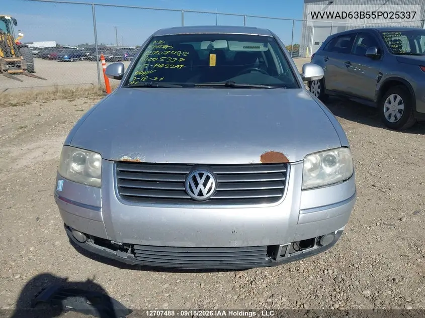 2005 VOLKSWAGEN PASSAT VIN WVWAD63B55P025337 — фото 12