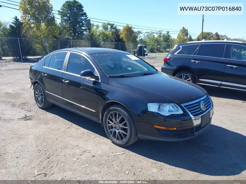 VOLKSWAGEN PASSAT 2007, VIN WVWAU73C07P016840