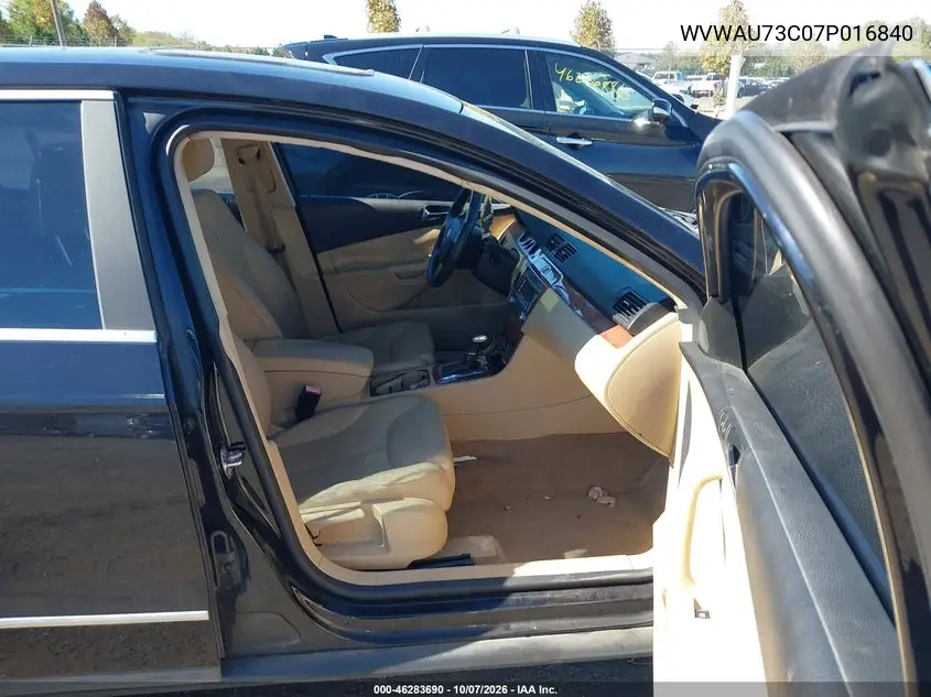 2007 VOLKSWAGEN PASSAT VIN WVWAU73C07P016840 — фото 5