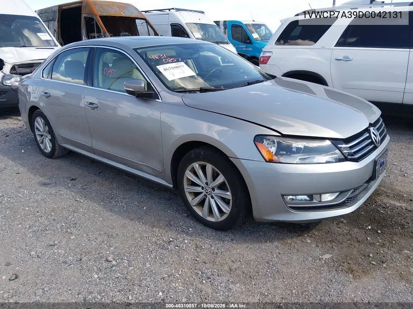 VOLKSWAGEN PASSAT 2013, VIN 1VWCP7A39DC042131