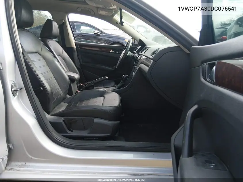 2013 VOLKSWAGEN PASSAT VIN 1VWCP7A30DC076541 — фото 5