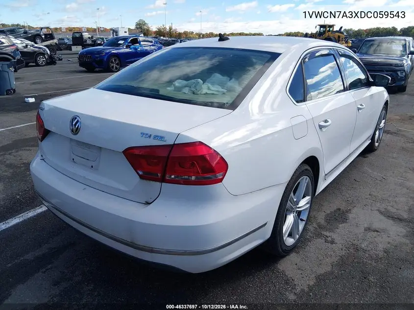2013 VOLKSWAGEN PASSAT VIN 1VWCN7A3XDC059543 — фото 4