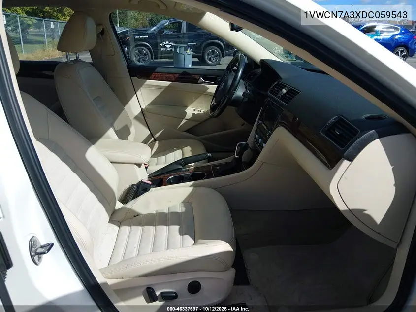 2013 VOLKSWAGEN PASSAT VIN 1VWCN7A3XDC059543 — фото 5