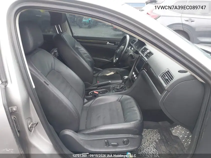 2014 VOLKSWAGEN PASSAT VIN 1VWCN7A39EC089747 — фото 5