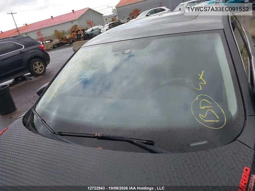 2014 VOLKSWAGEN PASSAT VIN 1VWCS7A33EC091552 — фото 17