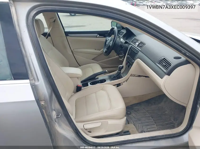 2014 VOLKSWAGEN PASSAT VIN 1VWBN7A3XEC009397 — фото 5