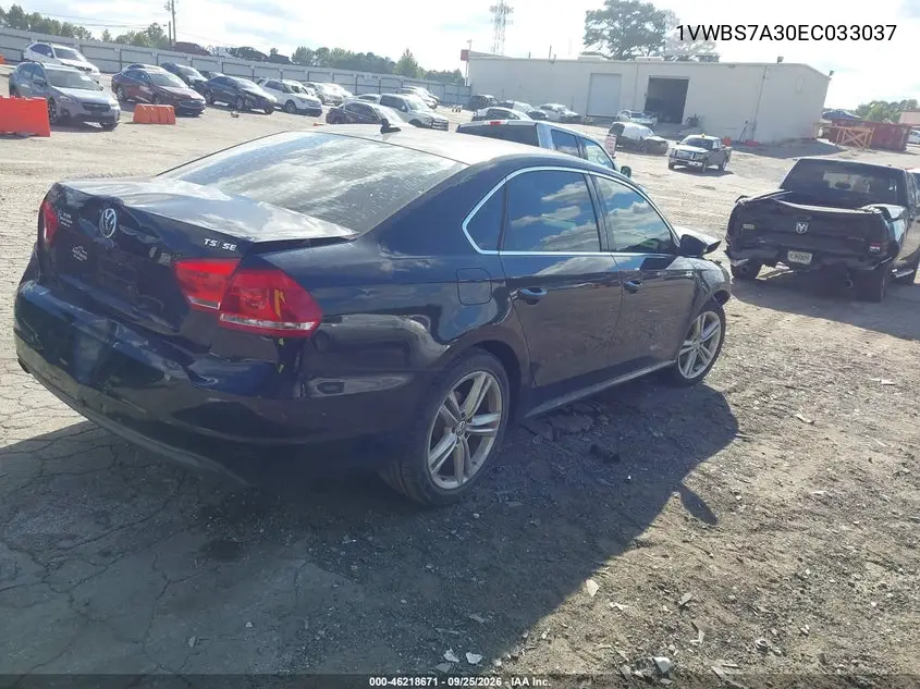 2014 VOLKSWAGEN PASSAT VIN 1VWBS7A30EC033037 — фото 4