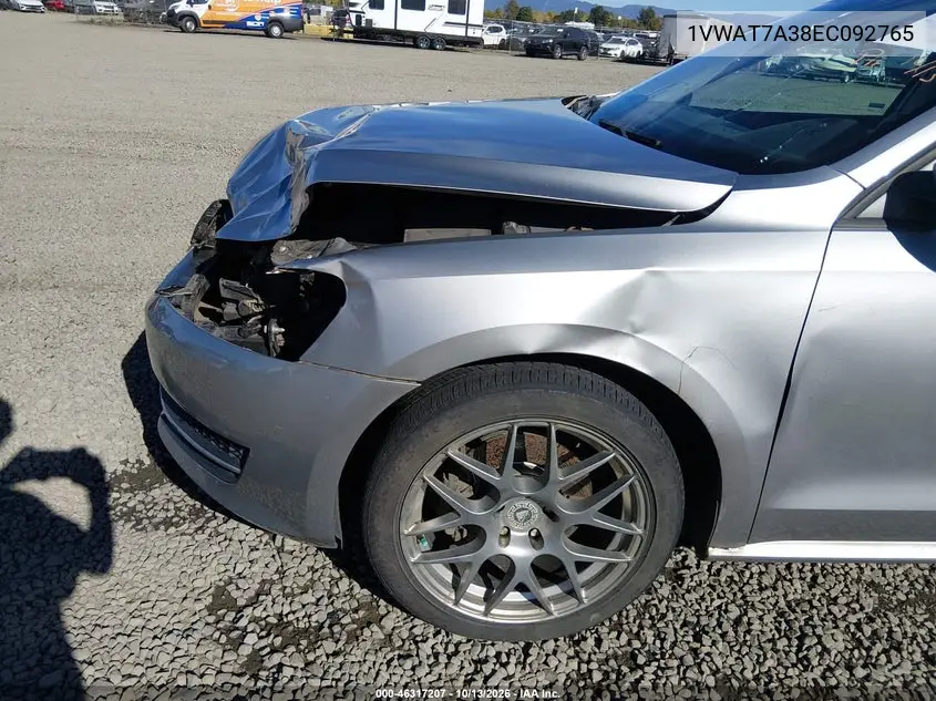 2014 VOLKSWAGEN PASSAT VIN 1VWAT7A38EC092765 — фото 19