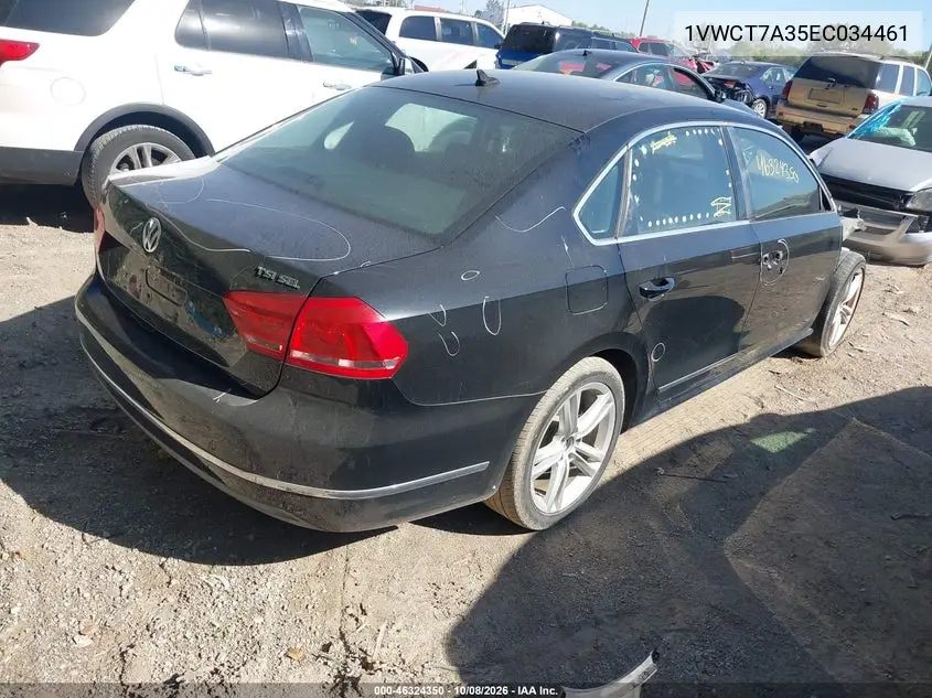 2014 VOLKSWAGEN PASSAT VIN 1VWCT7A35EC034461 — фото 4