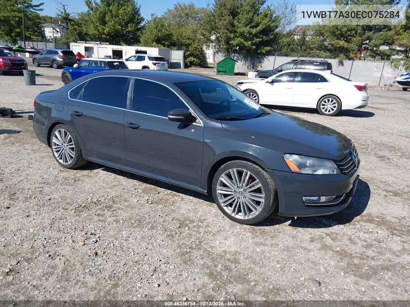 VOLKSWAGEN PASSAT 2014, VIN 1VWBT7A30EC075284