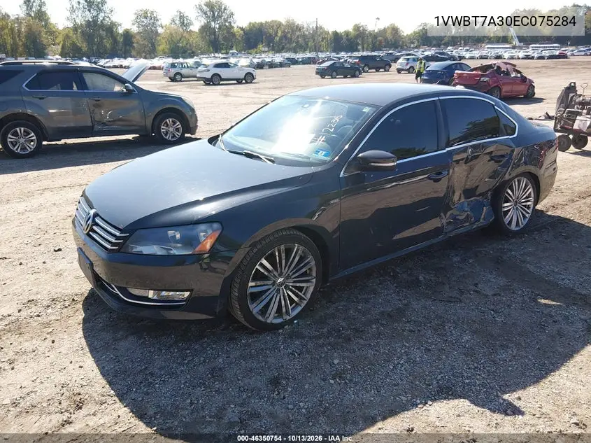 2014 VOLKSWAGEN PASSAT VIN 1VWBT7A30EC075284 — фото 2