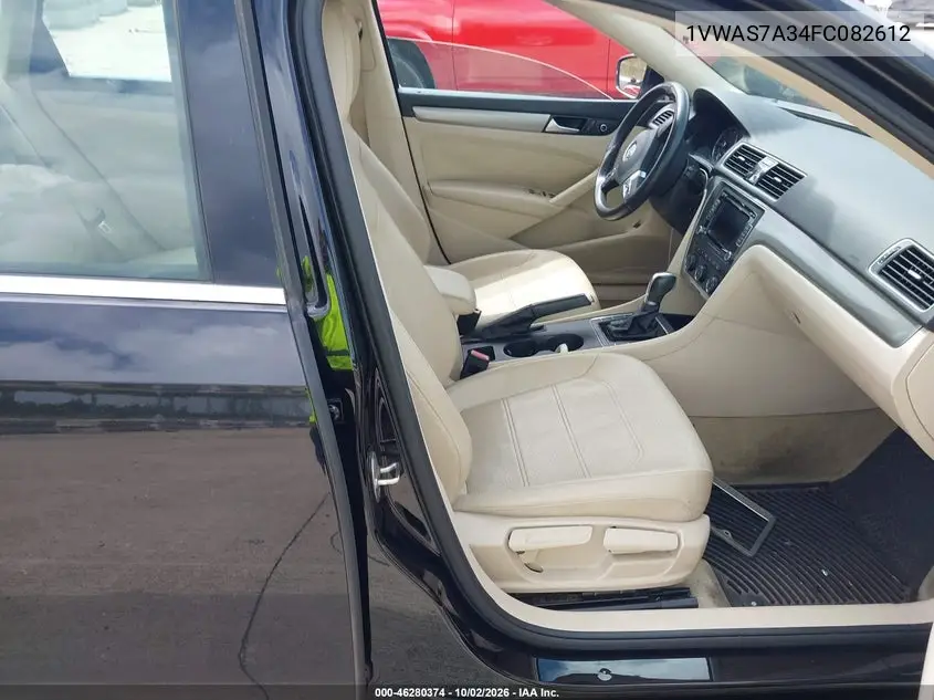 2015 VOLKSWAGEN PASSAT VIN 1VWAS7A34FC082612 — фото 5