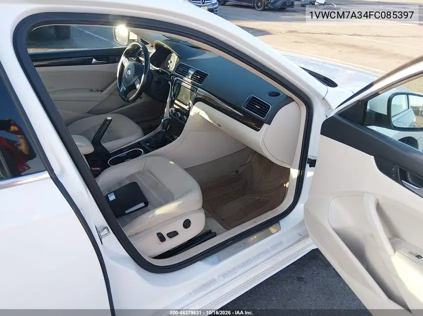 2015 VOLKSWAGEN PASSAT VIN 1VWCM7A34FC085397 — фото 5