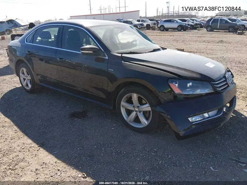 VOLKSWAGEN PASSAT 2015, VIN 1VWAS7A38FC120844
