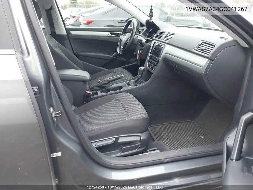 2016 VOLKSWAGEN PASSAT VIN 1VWAS7A34GC041267 — фото 5