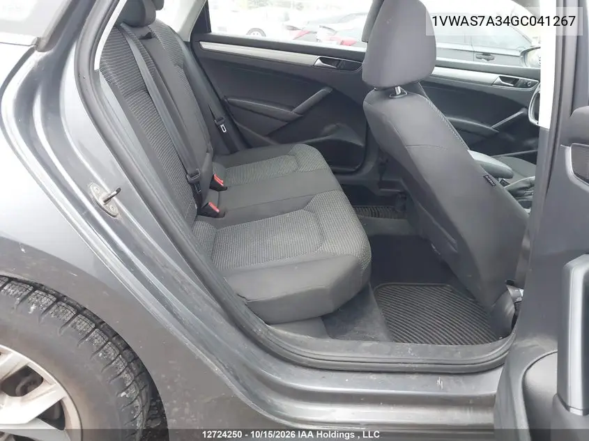 2016 VOLKSWAGEN PASSAT VIN 1VWAS7A34GC041267 — фото 8