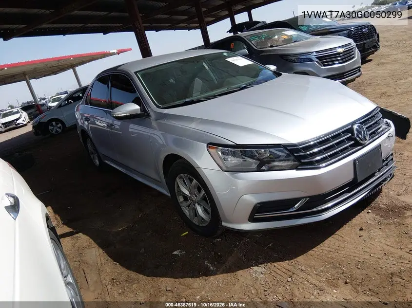 VOLKSWAGEN PASSAT 2016, VIN 1VWAT7A30GC050299
