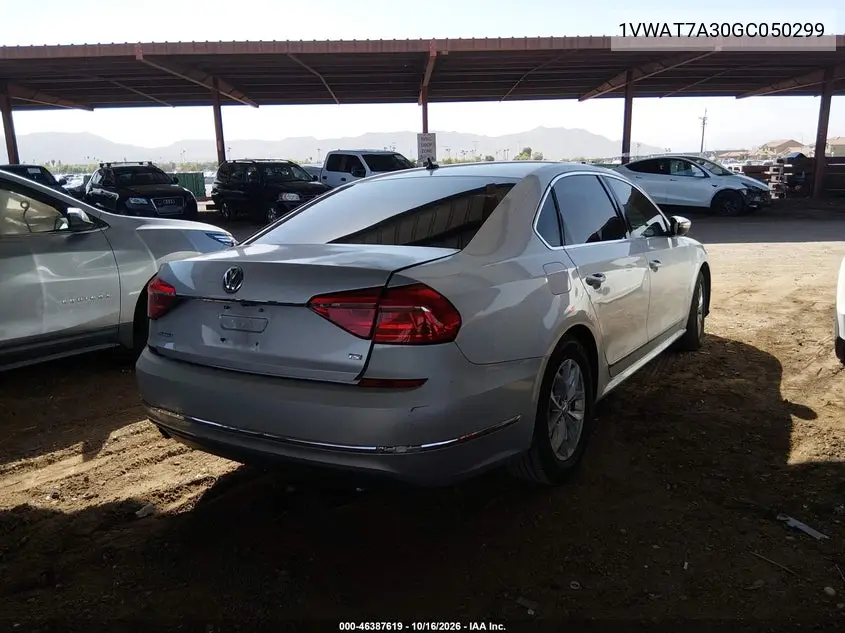 2016 VOLKSWAGEN PASSAT VIN 1VWAT7A30GC050299 — фото 4