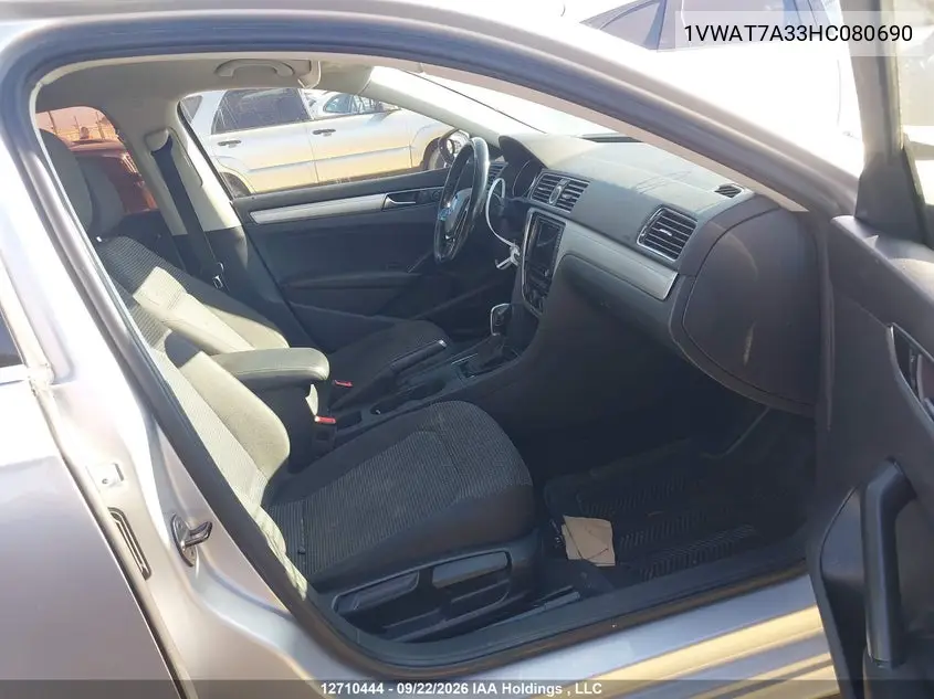 2017 VOLKSWAGEN PASSAT VIN 1VWAT7A33HC080690 — фото 5