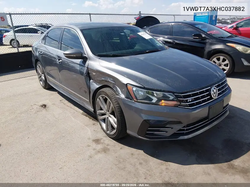 VOLKSWAGEN PASSAT 2017, VIN 1VWDT7A3XHC037882