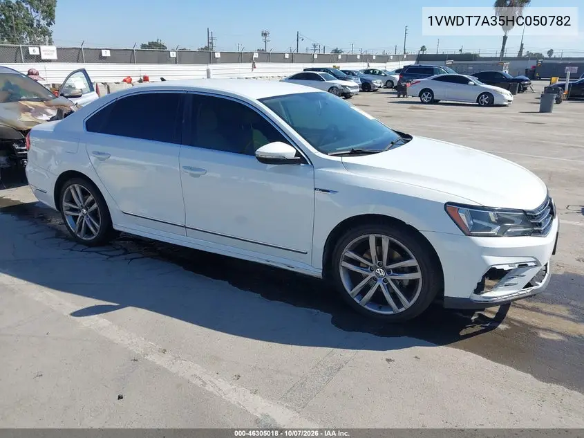 VOLKSWAGEN PASSAT 2017, VIN 1VWDT7A35HC050782
