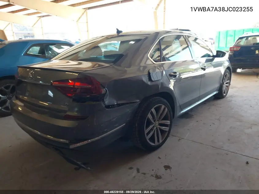 2018 VOLKSWAGEN PASSAT VIN 1VWBA7A38JC023255 — фото 4