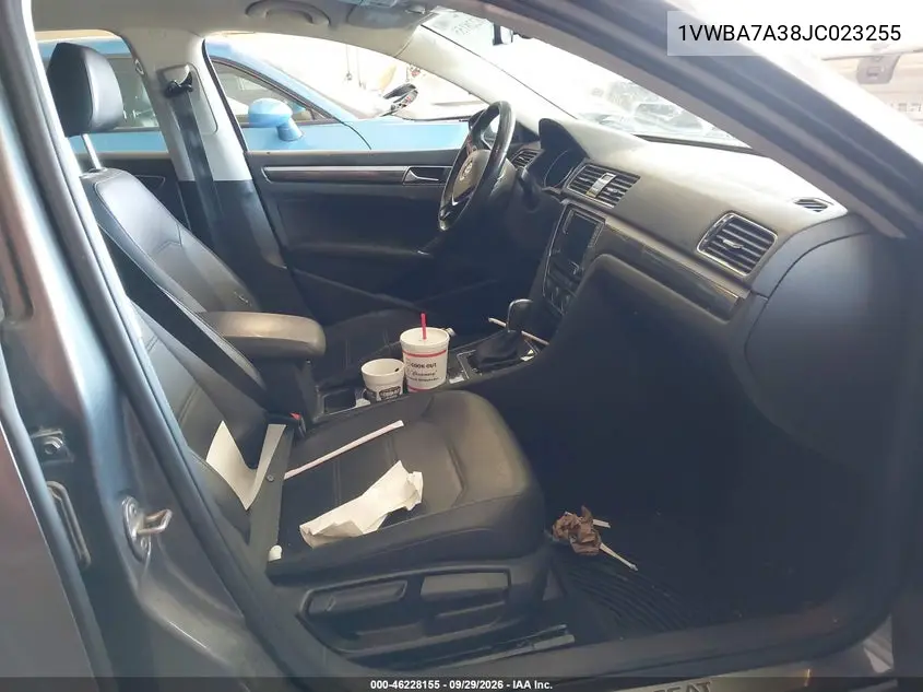 2018 VOLKSWAGEN PASSAT VIN 1VWBA7A38JC023255 — фото 5