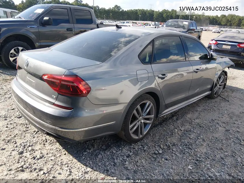 2018 VOLKSWAGEN PASSAT VIN 1VWAA7A39JC025415 — фото 4